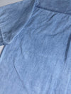 Carhartt Corduroy-Collar Chambray Short Sleeve Shirt – Light Blue (2XL)