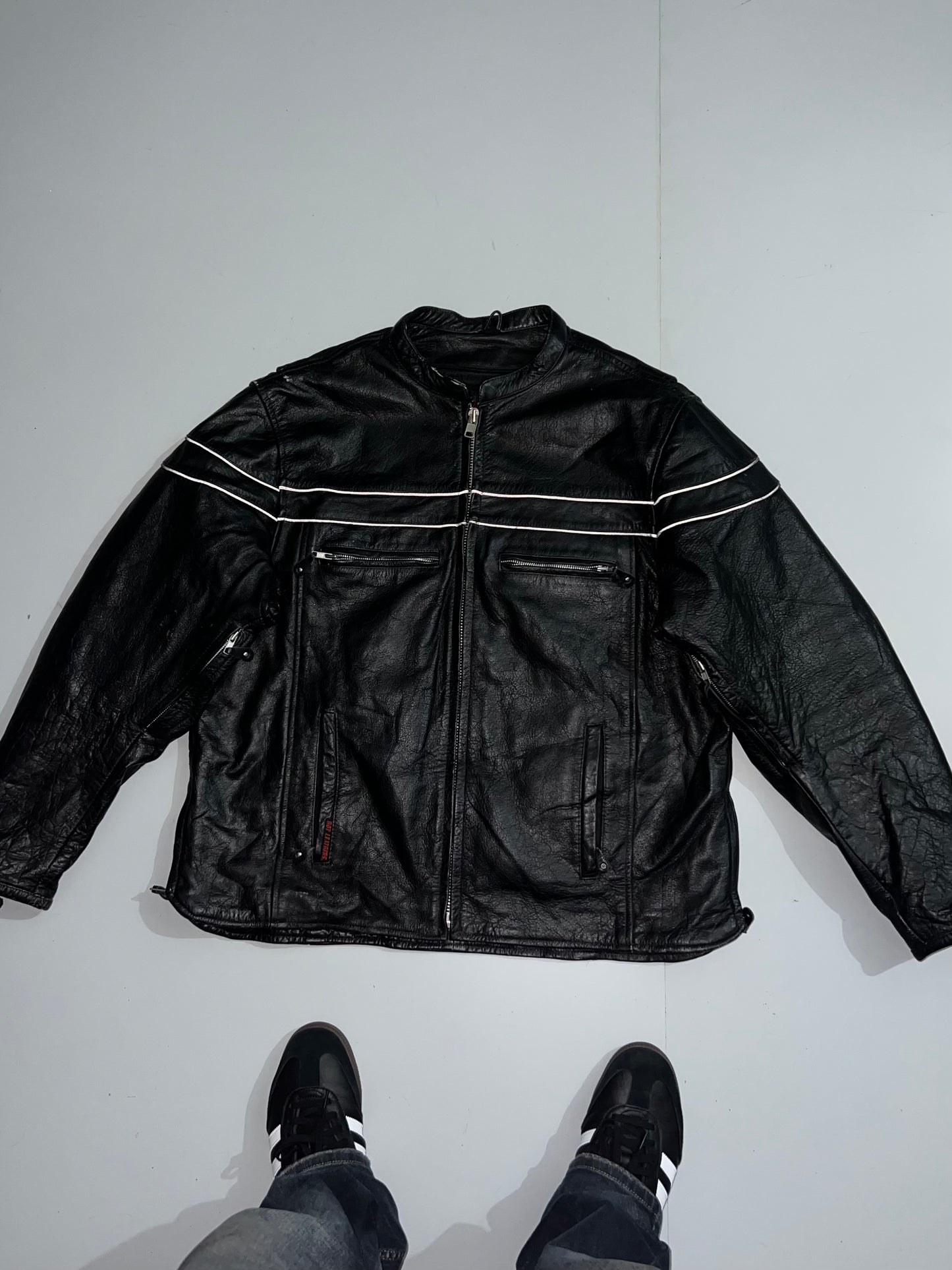 ! Super Premium Original Leather (RARE) (Pockets on Arms) (2XL/3XL)