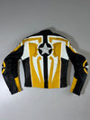 Hein Gericke Full Leather Motorcycle Racing Suit (PADDED) (Leather Jacket Size : S) (Leather Pant  :W:28|L:37) W/ Sliders
