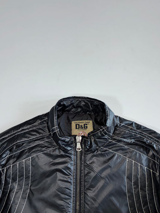 D&G Black Nylon Bomber Jacket (M/L)