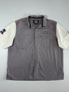 Harley-Davidson Grey & Cream Two-Tone Embroidered Garage Shirt – (2XL)
