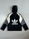 Adidas Originals Black Colorblock Windbreaker Hoodie (S)