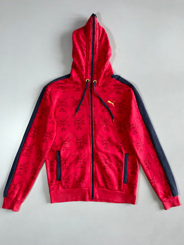 Puma Red Bunny Print Track Hoodie (M)