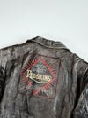Vintage Redskins Riders Distressed Leather Double Rider Jacket (XL)