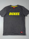 Dickies Since 1922 Logo Graphic Tee — Charcoal Grey & Yellow | Crewneck (S)
