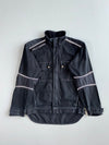 Vintage Helly Hansen Black Workwear Jacket with Reflective Stripes (S/M)