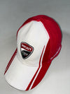 Ducati Corse Official Red & White Cap – Embroidered Shield Logo (Adjustable)