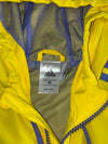 Adidas Yellow Striped Hooded Windbreaker (S)