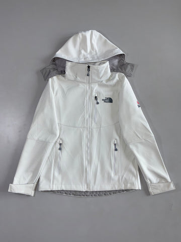 The North Face Summit Series White Softshell Jacket (M)