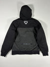 Dririder Black & Charcoal Colourblock Hooded Full-Zip Jacket PADDED (L)