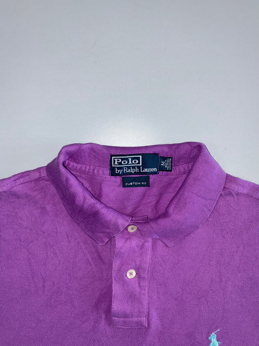 Polo Ralph Lauren | Custom Fit Pique Polo | Magenta Purple (L)