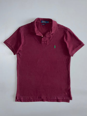 Polo Ralph Lauren Slim Fit Pony Logo Polo T-Shirt Maroon (M)