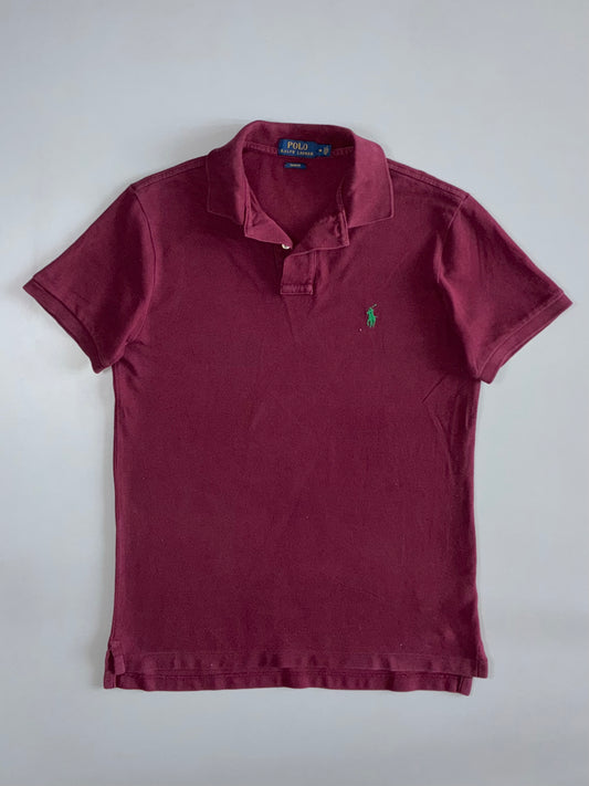 Polo Ralph Lauren Slim Fit Pony Logo Polo T-Shirt Maroon (M)