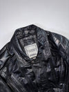 Pelle Cuir Black Leather Jacket Nylon/Flannel Lined, Made in Canada (XL/2XL)