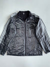 Adidas Vintage 3-Stripe Glossy Windbreaker Track Jacket (L)