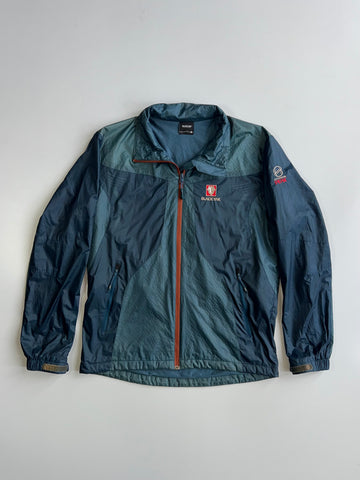 Black Yak Extreme Peak Lightweight Ripstop Windbreaker Jacket in Navy Blue (M/L)
