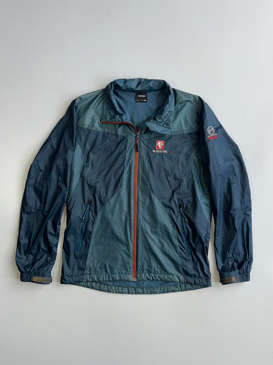 Black Yak Extreme Peak Lightweight Ripstop Windbreaker Jacket in Navy Blue (M/L)