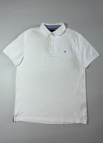 Tommy Hilfiger Slim Fit Polo – White (L)