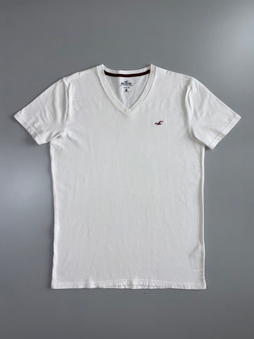 Hollister | V-Neck Tee | White (M/L)