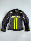 Onza Italia | Mesh Moto Jacket | Black & Neon Yellow (Paded) (XS)