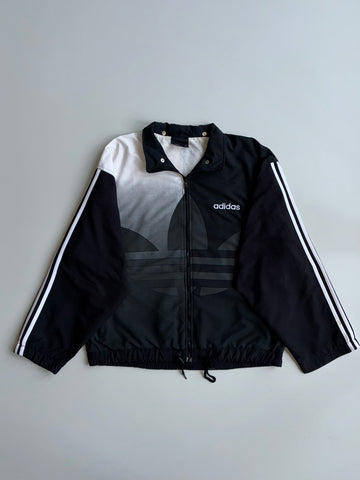 Adidas Black & White Trefoil Big Logo Track Jacket (XL)