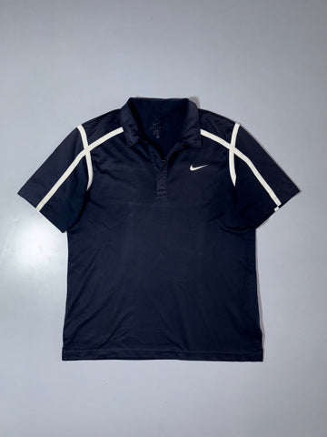 Nike Dri-Fit Colorblock Golf Polo – Navy/White, (L)