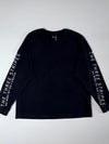 Adidas Spellout Oversized Long Sleeve Tee  Black (XL/2XL)