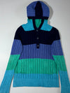 Tommy Hilfiger Color-Block Cable Knit Hooded Sweater Women's  (S)