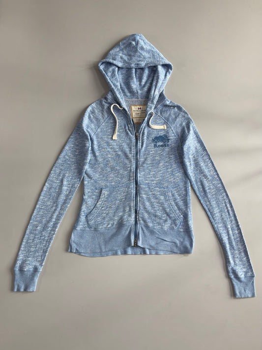Roots Canada | Blue Marled Zip-Up Hoodie (XS)