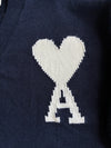 AMI Paris Ami de Coeur Navy Knit Cardigan (L/XL)