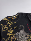 Polo Smart | Black Samurai Tiger Graphic Tee (L)