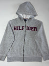 Tommy Hilfiger Spellout Sherpa Lined Zip Hoodie – Grey  (S)