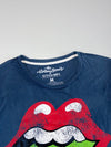 The Rolling Stones Brazil Tongue Graphic Tee - Navy (M)