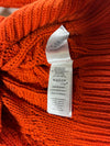 Lauren Ralph Lauren Burnt Orange Aran Cable Knit Mock Neck Sweater –  (L)