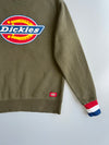 Dickies Big Logo Sweatshirt Olive Green Crewneck (M)