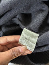 Burberry Black Label | Contrast Stitch Knit Sweater Charcoal | (XL)