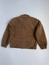 ZThe Heritage Vintage Marlboro Classics Hard Cotton Canvas  Leather Collar  Work Jacket (RARE) (L/XL)