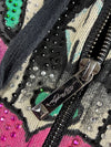 Vintage Ed Hardy Black Rhinestone Graphic Zip-Up Hoodie Women’s Rhinestone (S)