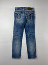True Religion Flap Pocket Faded Straight Jeans (W:34) (L:43)