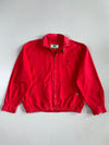 Vintage Bossini Harrington Jacket Red Cotton Casual Wear(M)