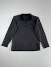 Eider French Alpine Quarter-Zip Fleece Pullover  Charcoal Grey Black (L)