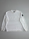 Adidas Athletics Embossed Logo Crewneck Sweatshirt – White  (XL)
