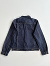 Dickies Raw Indigo Denim Trucker Jacket – Leather Patch (S)