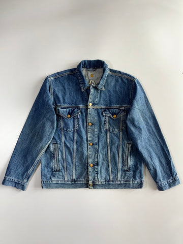 Carhartt WIP Western Jacket | Medium Wash Denim (XL)