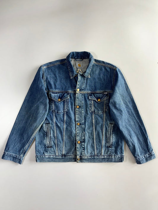 Carhartt WIP Western Jacket | Medium Wash Denim (XL)