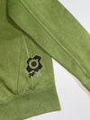 Top Girl Script Embroidered Zip Hoodie – Olive Green (S)