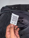 Mid.Point Black Moto-Style Cargo Jeans (W:34|L:44)