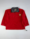 Vintage Ferrari Red Half-Zip Fleece Pullover – (2XL)