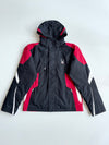 Spyder Black & Red Hooded Ski Jacket (S)