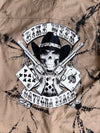V-Twin Motorcycle Apparel Tie-Dye Cut-Off Shirt - Khaki (M/L)